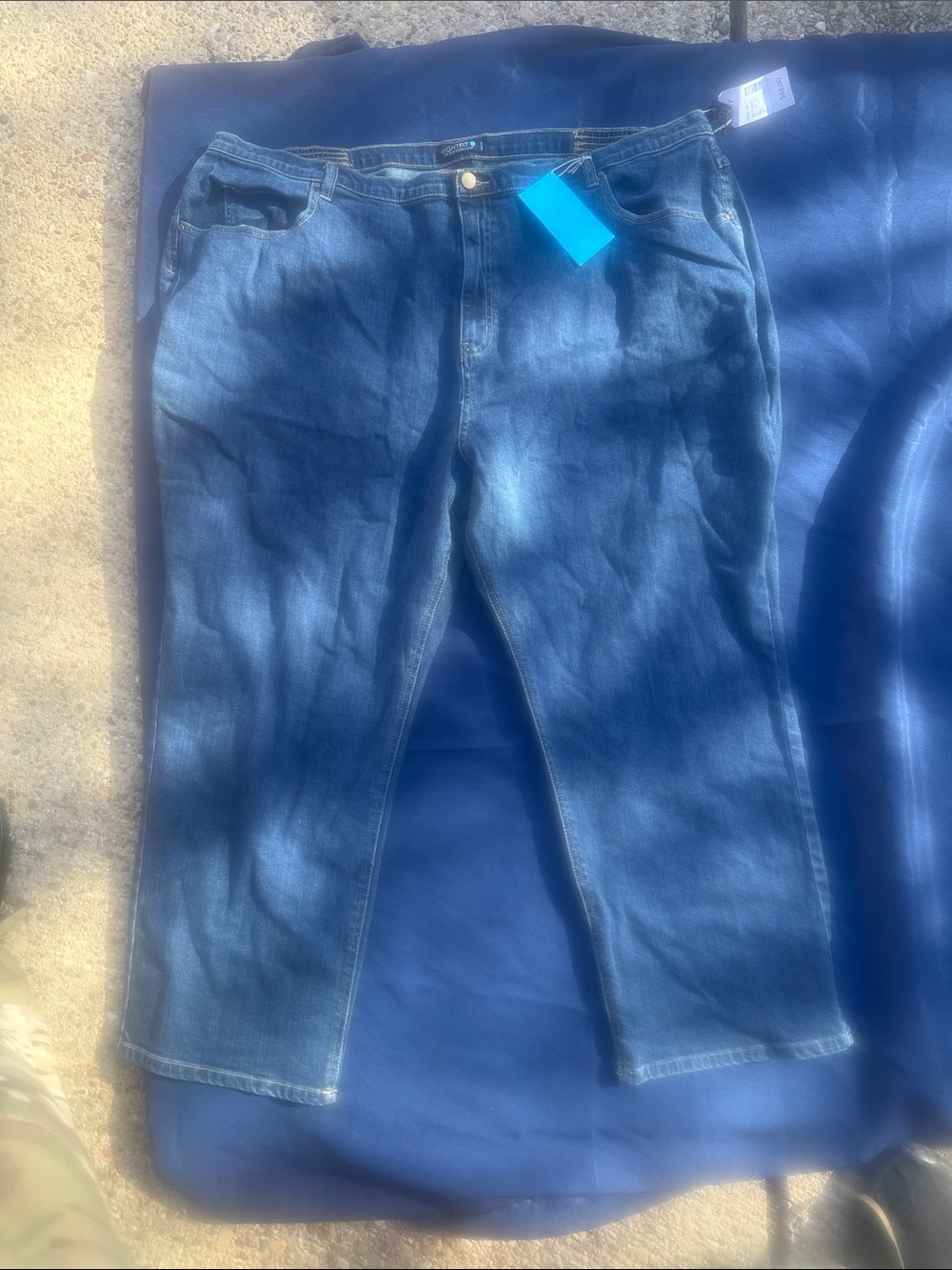Catherines Blue Wide Leg Jeans